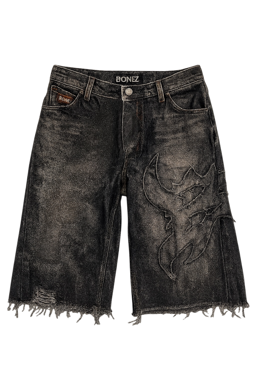 DARK KNIGHT DENIM SHORTS